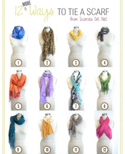 12 ways to wear a scarf